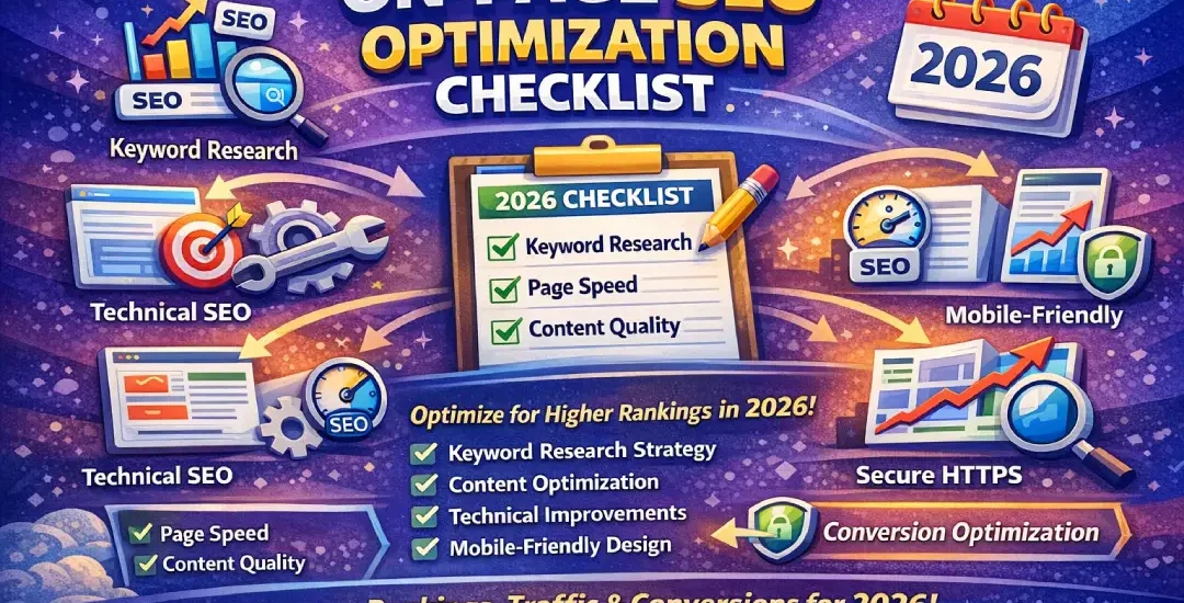 On-Page SEO Optimization Checklist for 2026 - Complete Guide to Higher Rankings